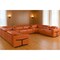 Homeroots Camel Italian Leather Power Reclining U Shaped Twelve Piece Sectional With Console 634660 - alternate 1