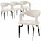 Leisuremod Entice PU Leather Dining Chair with Iron Legs, 4PK EC60CR4 - alternate 1