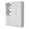 Homeroots 59" White Accent Cabinet Soft Close With Three Shelves And Three Drawers 518214 - alternate 1