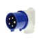 Walther-Werke Pin & Sleeve Plug, 30/32 A, 120/208V AC, 3 Phase, 3 Pole, Blue, Screw Terminals Wire Connection Type 236509 - alternate 1
