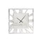 Homeroots 27" Silver Mirrored Glass Silent Analog Square Wall Clock 635643 - alternate 3