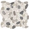 Daltile Pebble Oasis Natural Stone Flat Pebble Mosaic 12in x 12in in Tumbled Harbor, 11PK PB21FLTPEBMSTM - alternate 2
