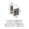 Amerock Esquire Polished Nickel/Gunmetal Contemporary Single Robe Hook BH36563PNGM - alternate 3