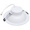 Satco 24/16/12 Wattage Selectable 2700K/3000K/3500K/4000K/5000K CCT Commercial LED Downlight 6 in S13511 - alternate 3