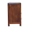 Homeroots 24" Brown Solid Wood Two Drawer Nightstand 651488 - alternate 2