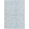 Homeroots 5' X 8' Sky Blue And Ivory Animal Print Washable Indoor Outdoor Area Rug 600655 - alternate 4