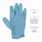 Boardwalk Disposable Gloves, 5 mil Palm, Nitrile, Powder-Free, Latex Free, L, 100 PK, Blue 382LBXA - alternate 3