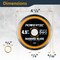 Powertec 4-1/2in Continuous Rim Diamond Saw Blade for Angle Grinder, Cutting Ceramic, Porcelain 14007 - alternate 2