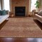Homeroots 8' X 10' Copper And Ivory Geometric Washable Indoor Outdoor Area Rug 630498 - alternate 3