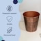 Happimess Axel Modern Minimalist Hammered Steel 2 Gal Waste Bin, Antique Copper, 2PK HPM1110B-SET2 - alternate 4