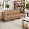 Flash Furniture HERCULES Artemis Cognac LeatherSoft Reception Sofa w/4 AC Outlets/2 USB/2 USB-C Ports ZB-8921-3S-COGNAC-GG - alternate 2