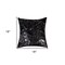 Homeroots Set of Two 18" Black and Silver Chevron Cowhide Throw Pillows with Glitter, 2PK 544581 - alternate 5