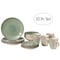 Dinewares 32 PC Spin Wash Dinnerware Dish Set for 8 Person, Mugs, Salad and Dinner Plates and Bowls QI004502.GN.2 - alternate 2
