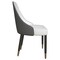 Leisuremod Allure Modern Dining Chair In Black Fabric and Oak Wood Legs, 2PK AC49WBL2 - alternate 4