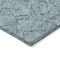 Homeroots 10' X 14' Teal Blue And Ivory Floral Washable Indoor Outdoor Area Rug 594670 - alternate 5