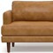 Homeroots 76" Sienna Leather Sofa With Brown Legs 640977 - alternate 3