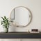 Homeroots 20" Gold Round Metal Framed Accent Mirror 691624 - alternate 3