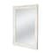 Homeroots 40" White Wood Ornate Framed Accent Mirror 635502 - alternate 5