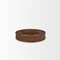 Homeroots Set of Two Brown Round Wicker Handmade Serving Tray 609099 - alternate 4