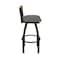 Holland Bar Stool Co Revelle 36in Swivel Extra Tall Bar Stool, Black Wrinkle Finish, Medium Back and Graph Chalice Seat 881 - alternate 3