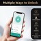 Wrightmaster 5 in 1 Corded Aluminum Smart Lock Deadbolt with APP, Biometric, Key Fob Door Lock, Handle in Black ZR-LYF-D6 - alternate 4