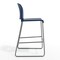 Flash Furniture Commercial Navy Plastic Stack Barstools, Contoured Backs and Sled Bases-Set of 3, 3PK 3-RUT-239AH-BS-NV-GG - alternate 3
