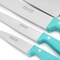 Martha Stewart Everyday Keswick 7 Piece Stainless Steel Cutlery and Wood Block Set in Teal 141047.07 - alternate 2