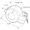 Prime-Line Door Knob Lock-Out Painted Diecast Indoor and Outdoor Painted Silver S 4180 - alternate 2