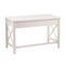 Homeroots 48" White Poplar Solid Wood Writing Desk With Three Drawers 402066 - alternate 3