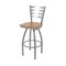 Holland Bar Stool Co 410 Jackie Stainless Steel 36in Swivel Bar Stool with Medium Maple Seat 41036SSMedMpl - alternate 1