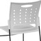Flash Furniture White Plastic Stack Chair, PK5 5-RUT-2-WH-GG - alternate 4