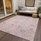 Homeroots 3' X 5' Pink Purple And Gray Oriental Washable Indoor Outdoor Area Rug 598064 - alternate 3