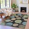 Homeroots 8' X 10' Black Fern Green And Teal Blue Geometric Washable Indoor Outdoor Area Rug 630558 - alternate 4