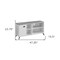 Homeroots 47in Gray And White Wood Enclosed and Open Storage TV Stand 490367 - alternate 4