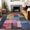 Homeroots 10' X 14' Green Copper And Pink Abstract Washable Indoor Outdoor Area Rug 604481 - alternate 5