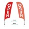 Showdown Displays 10.5 Ft  Value Razor Sail Sign Kit (Single-Sided With Value Spike Base) - Open Red 908110-002 - alternate 5