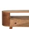 Homeroots 35in Brown Solid Wood Enclosed Storage Entertainment Center 720011 - alternate 4