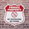 Signmission Private Property Shield Sign No Trespass, 6 inch X 6 inch, Plastic Sign, 2PK SHI-P-2PACK-6-447 - alternate 4