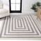 Jonathan Y Bandol Modern Classic Mitre Stripe Gray/Ivory 5 ft. x 8 ft. Area Rug MOH211E-5 - alternate 1