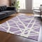 Homeroots 5' X 8' Lavender And Ivory Geometric Washable Indoor Outdoor Area Rug 600469 - alternate 3