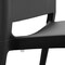 Niche Terrace Plastic Indoor/Outdoor 31.5 in Square Table, Black, 4 Terrace Plastic Stacking Chairs, Black TOB3131BK41BK - alternate 3