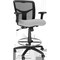 We'Re It Y-2 Black Mesh Back Drafting Stool with Footring and Gray Fabric Seat OFD1122ST-GRY - alternate 1