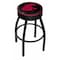 Holland Bar Stool Co 25" Washington State Cushion Seat, Blk Wrinkle Base Swivel Bar Stool L8B125WashSt - alternate 1