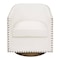 Flash Furniture Myles Club Style Commercial Barrel Accent Armchair, 360° Swivel Metal Base, Cream Boucle Upholstery BS-AC22-061-CRM-BCL-GG - alternate 2