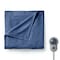 Sunbeam Twin Electric Heated Fleece Blanket in Blue with Dial Control 2152482 - alternate 1