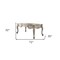 Homeroots 72" White Wood Executive Desk With Three Drawers 491396 - alternate 3