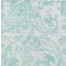 Homeroots 9' X 12' Turquoise And Ivory Paisley Washable Indoor Outdoor Area Rug 588670 - alternate 2