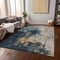 Homeroots 10' X 14' Blue Gray And Gold Abstract Washable Indoor Outdoor Area Rug 603052 - alternate 2