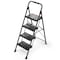 Wrightmaster 4 ft. Metal Folding Step Ladder, 9 ft. Reach, with Safety Lock Design 500 lb. Load Capacity ZOR-WK28-4-DF - alternate 1