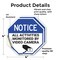 Signmission Notice All Activities Monitored by, 4 inch X 4 inch, Vinyl Decal, 2PK OC-D-2PACK-4-326 - alternate 2